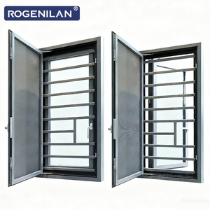 <span class=keywords><strong>Fenêtre</strong></span> à battant en aluminium Rogenilan, moderne, résistante aux ouragans, avec isolation thermique, verre, ouverture basculante, pour résidence - Product Image 5
