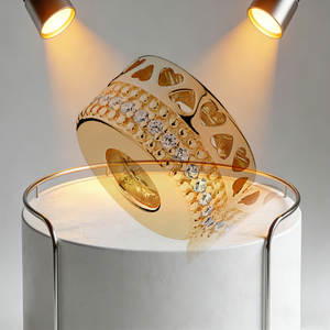 Pulsera de plata pura 925 para mujer, collar de cuentas DIY con osito dorado Winnie the Pooh, árbol de Navidad y mariposa - Product Image 1