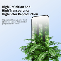 Protection d'écran en verre trempé anti-huile triple résistance 2.5D Diamond Clear pour 16/16 Pro/16 Plus/16 Pro Max