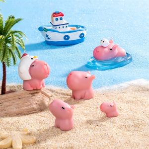 Nieuwe aanwinst Micro Landschap Schattige Capibara Pop Miniatuur Figuur Accessoires Feeëntuin Decoratie Auto Bureau Ornamenten - Product Image 4