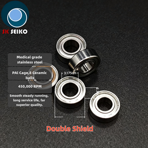 Roulement à billes miniature en céramique SR144WZZ P4 à double blindage, compatible avec les pièces à main dentaires <span class=keywords><strong>Sirona</strong></span> T2 T3 haute vitesse – Pièce de rechange - Product Image 2