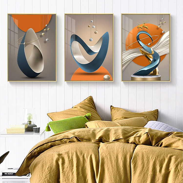 Modern Three piece Set Abstract Spray