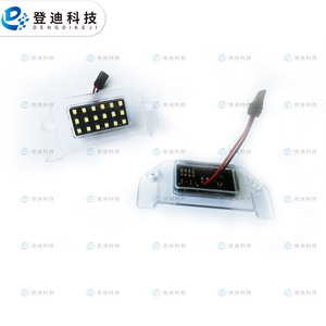 Luz LED para Matrícula de Dengdi Technology, 162810OE, Luz Blanca, Carcasa Transparente, Distancia entre Orificios de 175 mm, Tipo Empotrado - Product Image 1