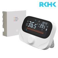 Termostato Inalámbrico WiFi para Caldera, 16A RF433, Controlador Inteligente Programable de Temperatura Ambiente para Caldera de Gas de Pared y Calefacción por Suelo Radiante