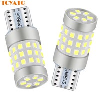 Ampoules LED TCYATOT10 42SMD pour feux de positionnement de voiture, éclairage intérieur de tableau de bord, ampoules de dôme 12V ambre, lampe automobile 6500K universelle