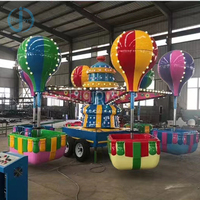 Manège familial portable pour parcs d'attractions intérieurs et extérieurs, type Samba Balloon rotatif, facile à déplacer, avec remorque, grande capacité, à vendre