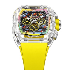 Cronusart Đồng hồ cơ khí sang trọng của nam giới, có một trường hợp Sapphire với bàn tay sáng và một trường hợp trong suốt trở lại. - Product Image 2