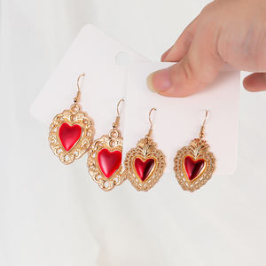 13 Stile Gothic Heart Dangle Ohrringe Halloween rot Tropfen Ohrringe für Frauen Geburtstags feier Urlaub <span class=keywords><strong>Prom</strong></span> Schmuck Geschenk RG2 - Product Image 2
