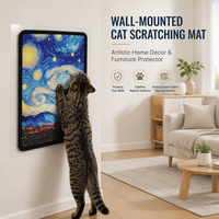 Arbre à chat moderne en sisal de grande taille - Design artistique, motifs variés, fibre naturelle, écologique, protection des meubles, montage facile, emballage en carton