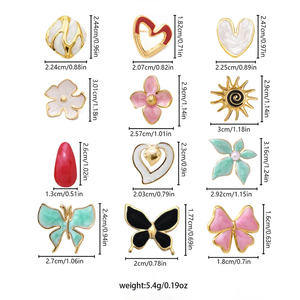 Boucles d'oreilles papillon tendance anti-chute pour femmes, en acier inoxydable 304, bijoux d'oreille légers, accessoires pour un usage quotidien - Product Image 3