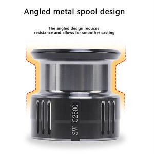 Spindle Baja Anti Karat 7+1BB 5.5:1 Kecepatan Tinggi 8kg Daya Tarik Maksimum Reel Pancing Putar Sekrup untuk Air Tawar - Product Image 4