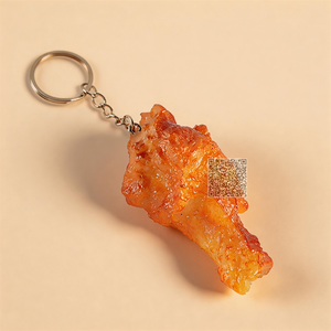 Llavero con Colgante de Baqueta Realista, Regalo de Agradecimiento para Restaurantes, Relleno para Bolsas de Regalo de Pascua y Acción de Gracias, Recuerdo Novedoso - Product Image 1