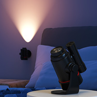 Mini projecteur intelligent Galaxy, lampe murale 2 en 1, lampe de projection de planétarium, lampe de nuit LED multifonction rotative pour intérieur et extérieur