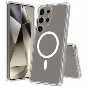 Funda Magnética para <span class=keywords><strong>Samsung</strong></span> S25 Ultra con Carga Inalámbrica, Funda Transparente para Teléfono Móvil, Cubierta Trasera para S24 S25 Ultra - Product Image 1