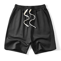 Shorts pour hommes de haute qualité à taille élastique en coton éponge, coupe large, personnalisables