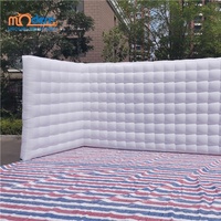 Tente Murale Gonflable Publicitaire Portable avec Éclairage LED, Toile Oxford 210D, Pompe à Air Électrique pour Cabine Photo