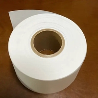 Étiquettes pour vêtements rouleau de ruban autocollant en taffetas de nylon auto-adhésif blanc pour vêtement ruban adhésif en feuille autocollant ou en rouleaux