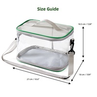 Sac de transport portable et respirant en PVC transparent pour cage à oiseaux, à porter en bandoulière