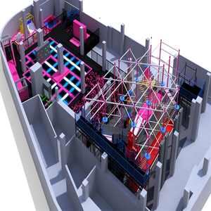 Nieuw Aangepast Ontwerp Kinderen Indoor Rechthoekig <span class=keywords><strong>Trampoline</strong></span> Bed Park - Product Image 1