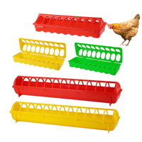 Mangeoire automatique en plastique multi-trous pour poulets, 12/18/22/24/28 trous, rectangulaire, pour pigeons, cailles, poussins, conteneur de nourriture et d'eau