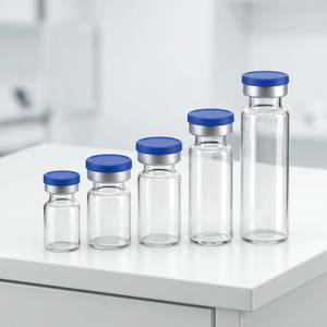 Medical Single Blue Color Easy Tear Flip Off Lids for Peptide Biotech Research Glass Xilin Vial Specimen Storage Bottles - Product Image 5