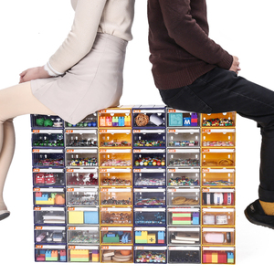 Mới phát hành nhựa ngăn kéo bộ phận lưu trữ phần cứng thủ công nội các thành phần hộp công cụ xây dựng khối vít hộp lưu trữ - Product Image 5