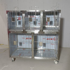 XinDa Cages vétérinaires durables en acier inoxydable 304 réutilisables pour chiens, chats et lapins - Modèle APC-5 pour cliniques vétérinaires - Product Image 3