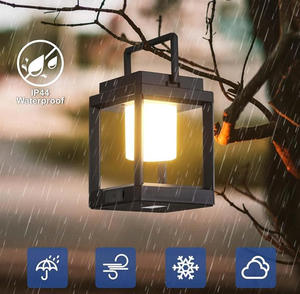 Lampe solaire Larten, étanche IP44, LED, température de couleur 3500K, lampe décorative de camping, 3 modes de fonctionnement pour jardin, cour - Product Image 1