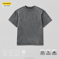 Camiseta de algodón lavado ácido de gran gramaje ZHILIAN, estilo oversize, streetwear, cuello redondo, lisa, venta al por mayor, OEM, marca privada, unisex, a granel