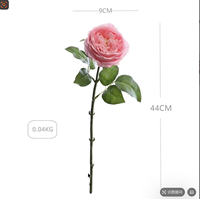 Roses artificielles Premium Real Touch Austin, aspect naturel, effet hydratant, pour mariage, décoration intérieure, vente en gros