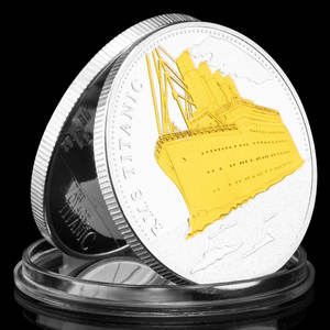 Titanic Voyage argento placcato Souvenir da collezione moneta unita regno nave tema arte regalo moneta commemorativa - Product Image 3
