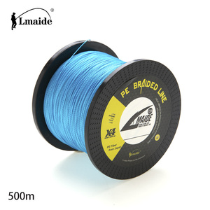 Nouvelle ligne de <span class=keywords><strong>pêche</strong></span> tressée à 4 brins de Lmaid's de 500 mètres extrêmement solide avec tissage serré pour la <span class=keywords><strong>pêche</strong></span> en rivière et en lac - Product Image 2