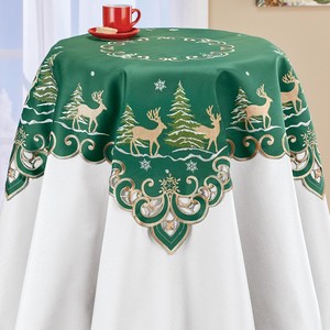 <span class=keywords><strong>Mantel</strong></span> de <span class=keywords><strong>Navidad</strong></span> de vela <span class=keywords><strong>azul</strong></span> con bordado y recortes - Product Image 2