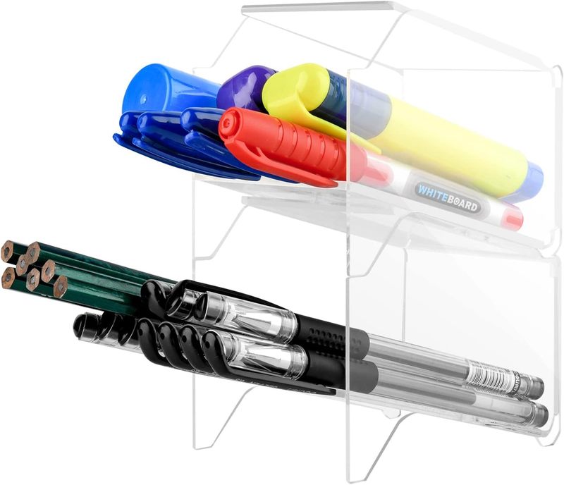 Acrylic Vertical Desktop Storage Holder Pen