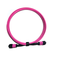 Cable de Fibra Óptica de Alta Densidad MPO MTP, 12/24 Núcleos, OM4 Multimodo, 8F/12F/24F, 3.0mm, LSZH, para Cableado de Centros de Datos