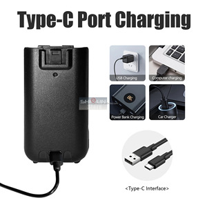 Ban đầu Baofeng UV-5R mini hai cách phát thanh Pin 1600mAh có thể sạc lại USB-C sạc cho UV-5R Mini Walkie Talkie Pin - Product Image 5