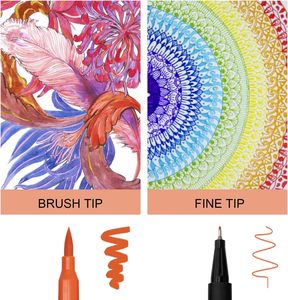 Juego de Pinturas de Acuarela No Tóxicas para Estudiantes, Pincel de Doble Punta, Rotulador de Doble Punta - Product Image 2