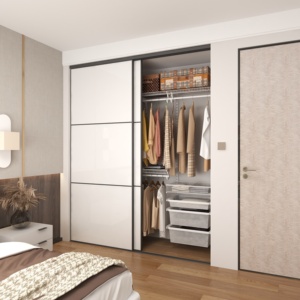 Pintu Lemari OSB Kontemporer yang Dapat Diperpanjang, Dapat Dikunci, dan Hemat Ruang untuk Kamar Tidur - Product Image 2
