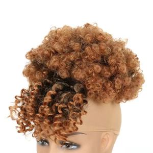 Perruque Afro Bouclée Frisée Courte et Volumineuse en Fibre Synthétique Haute Température pour Femmes Africaines – Idéale pour les Fêtes - Product Image 5