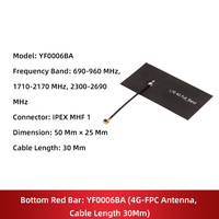 YF0020EA 5G LTE FPC Antenna 4th Gen Connector 600-6000MHz Full Band Flexible PCB Antenna for 5G Module IoT Gateway