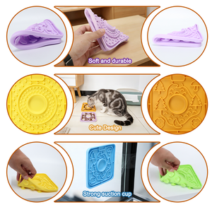 Tapis à lécher pour chien en silicone de qualité alimentaire avec ventouse puissante, imperméable, distributeur de friandises lent pour le bain, le toilettage et le soulagement de l'anxiété - Product Image 3