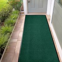 Tapis de coupe bouclé en TPE pour boue, facile à nettoyer, à faible profil, sur mesure, pour porte d'entrée, à double rayures, directement du fabricant