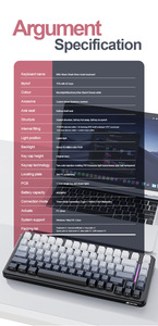 Attack Shark M86 <strong>Wireless</strong> <strong>3</strong>-mode Mechanical <strong>Keyboard</strong> Full Key Hot-swappable Conflict-free Rgb Gaming <strong>Keyboard</strong> - Product Image 6