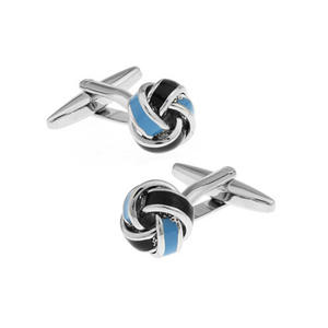 卸売カスタムメンズビジネススーツシャツウェディングタキシードファッションアクセサリーギフトセットパープルブルーレッドエナメルノットカフリンクス - Product Image 5