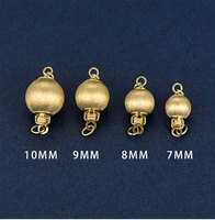 Fermoirs de bijoux en or 14K, accessoires de joaillerie, fermoir spécial pour collier de grandes perles, fermoir à lanterne givrée