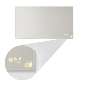 Stufa Elettrica a Infrarossi Premium: <span class=keywords><strong>Riscaldamento</strong></span> Istantaneo + Display in Tempo Reale <span class=keywords><strong>per</strong></span> Meteo e <span class=keywords><strong>Orologio</strong></span> - Product Image 2
