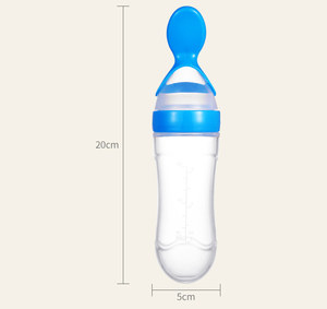Bouteille de céréales pour bébé <span class=keywords><strong>4</strong></span> couleurs 3 styles Bouteille de <span class=keywords><strong>lait</strong></span> en silicone pour bébé Cuillère à presser Bouteille de complément alimentaire - Product Image 6