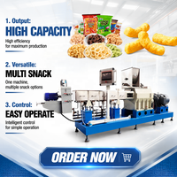Nouvelle Machine Automatique de Fabrication de Snacks Soufflés à Double Vis Extrudeuse Inclinée pour Chips de Maïs Gonflées - Prix Compétitifs