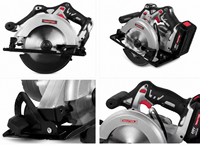 Sierra Circular Eléctrica de Alta Calidad con Motor sin Escobillas, Herramienta Eléctrica Profesional para Cortar Madera, Hoja de 165 mm, para Uso Doméstico