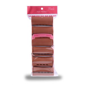 Factory Wholesale Jumbo Hair Perm Rods Brown Plastic Hair <b>Rollers</b> 4.0cm Diameter Cold Wave Rods for Women - Product Image 1